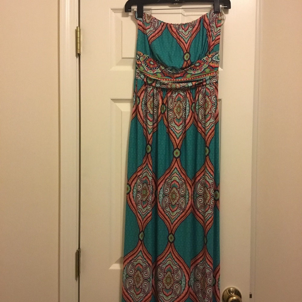 Strapless Maxi Dress, Size S - Picture 2 of 2